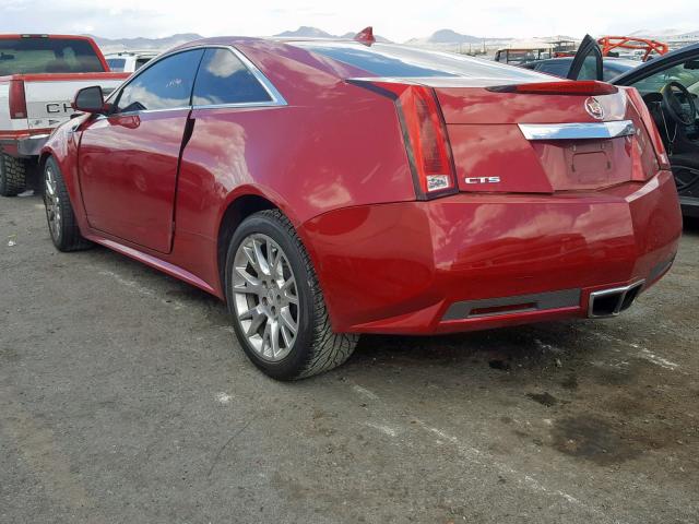 1G6DK1ED1B0126063 - 2011 CADILLAC CTS PERFOR RED photo 3