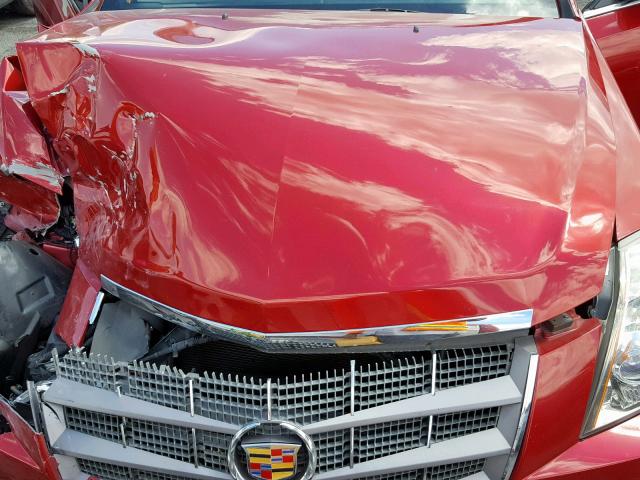 1G6DK1ED1B0126063 - 2011 CADILLAC CTS PERFOR RED photo 7