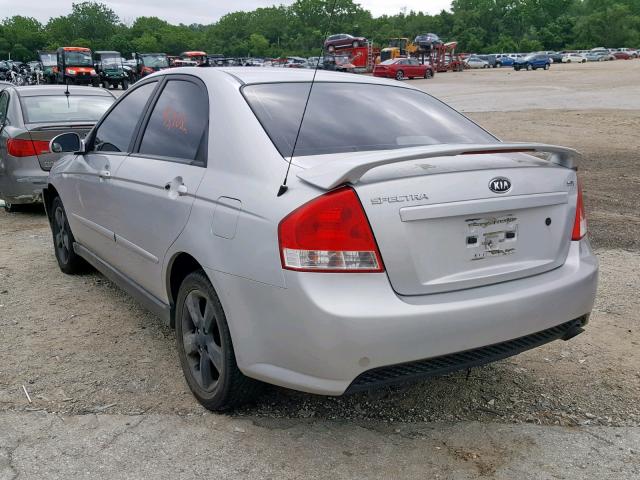 KNAFE221195027010 - 2009 KIA SPECTRA EX SILVER photo 3