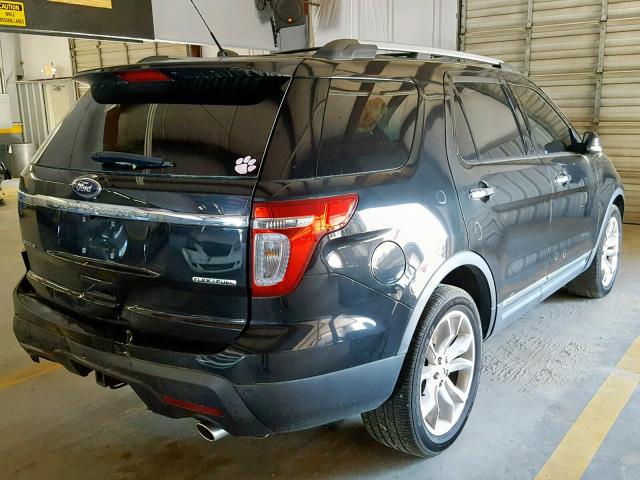 1FM5K7F85DGA69944 - 2013 FORD EXPLORER L BLACK photo 4