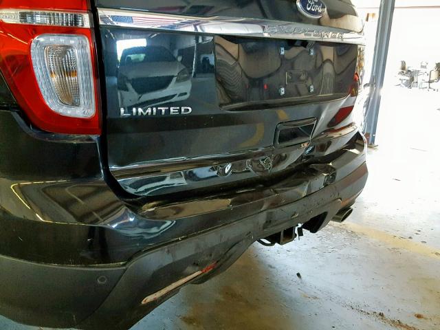 1FM5K7F85DGA69944 - 2013 FORD EXPLORER L BLACK photo 9