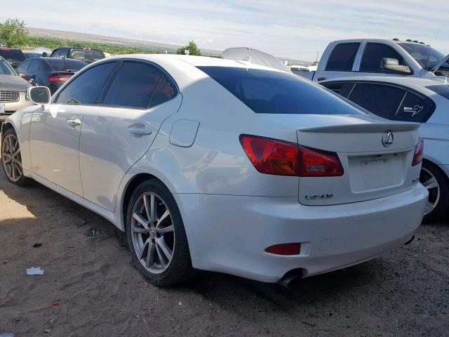 JTHBK262282080410 - 2008 LEXUS IS 250 WHITE photo 3