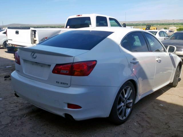 JTHBK262282080410 - 2008 LEXUS IS 250 WHITE photo 4