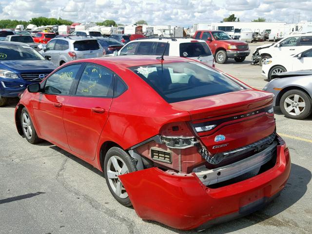 1C3CDFBB7FD111962 - 2015 DODGE DART SXT RED photo 3