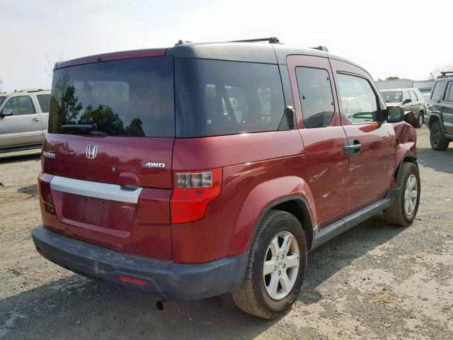 5J6YH2H77BL005264 - 2011 HONDA ELEMENT EX RED photo 4