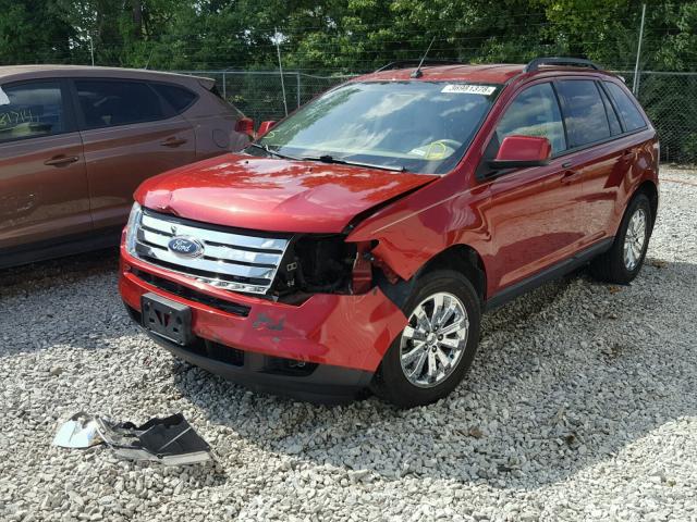 2FMDK49C47BB42775 - 2007 FORD EDGE SEL P MAROON photo 2