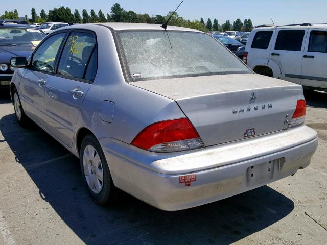 JA3AJ26E52U033022 - 2002 MITSUBISHI LANCER ES SILVER photo 3