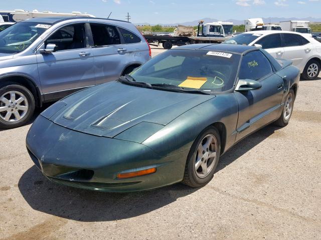 2G2FS22KXT2200938 - 1996 PONTIAC FIREBIRD GREEN photo 2