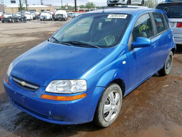 KL1TG626X5B308549 - 2005 CHEVROLET AVEO LT BLUE photo 2