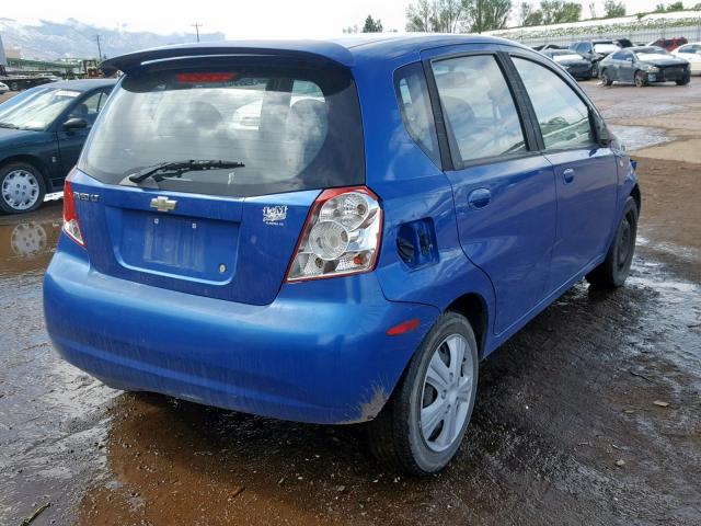 KL1TG626X5B308549 - 2005 CHEVROLET AVEO LT BLUE photo 4