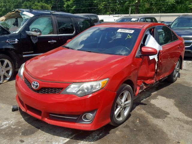 4T1BF1FK7CU605678 - 2012 TOYOTA CAMRY BASE RED photo 2