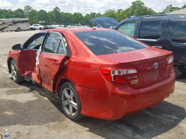 4T1BF1FK7CU605678 - 2012 TOYOTA CAMRY BASE RED photo 3