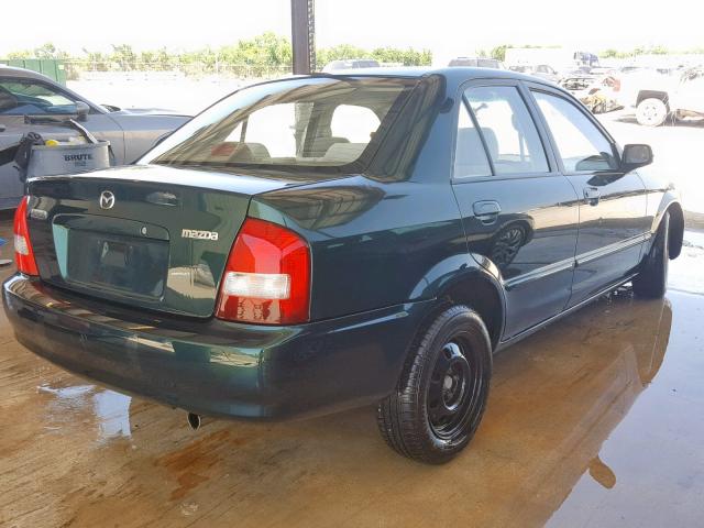 JM1BJ2229Y0258951 - 2000 MAZDA PROTEGE DX GREEN photo 4