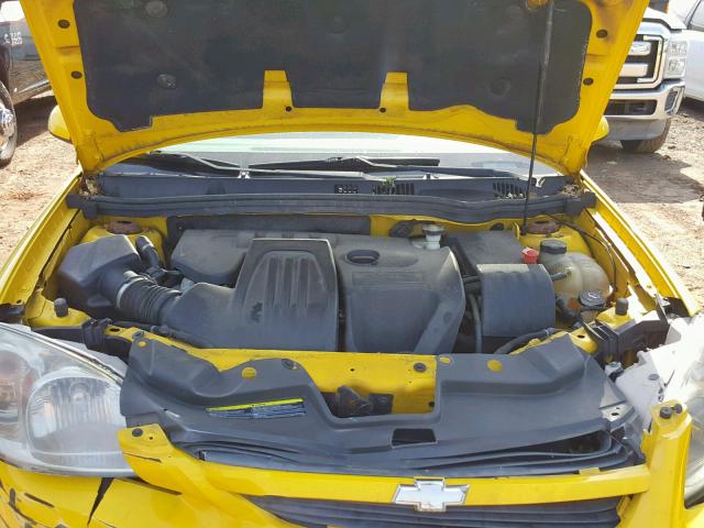 1G1AT18H397146661 - 2009 CHEVROLET COBALT LT YELLOW photo 7