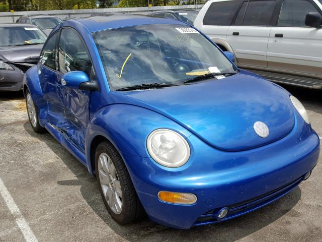 3VWCD21C63M435058 - 2003 VOLKSWAGEN NEW BEETLE Mavi foto 1