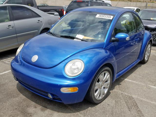 3VWCD21C63M435058 - 2003 VOLKSWAGEN NEW BEETLE Mavi foto 2