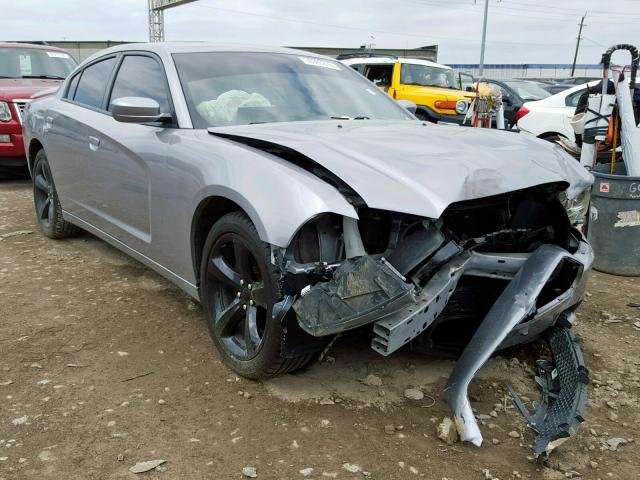 2C3CDXHG9EH210941 - 2014 DODGE CHARGER SX SILVER photo 1