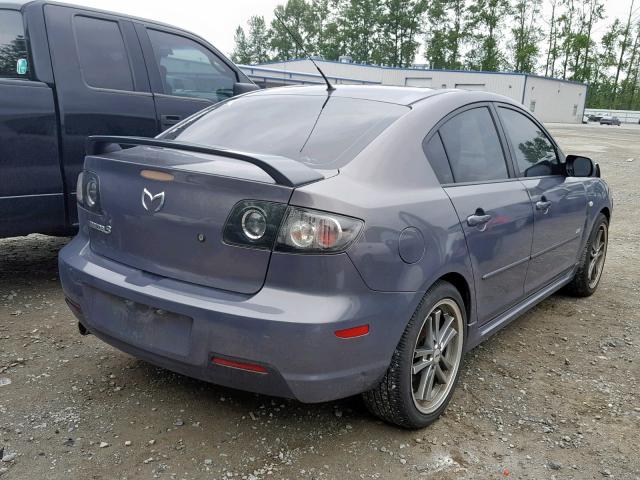 JM1BK323771628265 - 2007 MAZDA 3 S GRAY photo 4