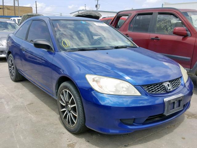 1HGEM21194L051757 - 2004 HONDA CIVIC DX V BLUE photo 1