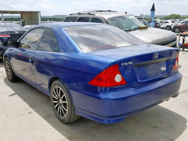 1HGEM21194L051757 - 2004 HONDA CIVIC DX V BLUE photo 3