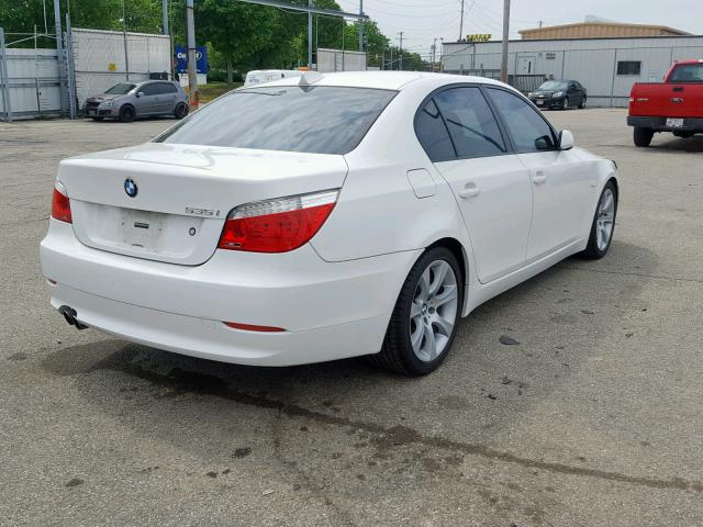 WBANW13589C162405 - 2009 BMW 535 I WHITE photo 4