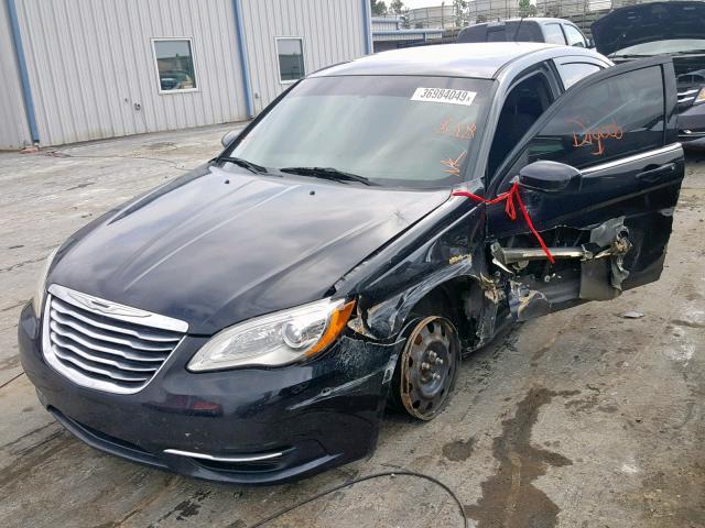 1C3CCBABXDN647406 - 2013 CHRYSLER 200 LX BLACK photo 2