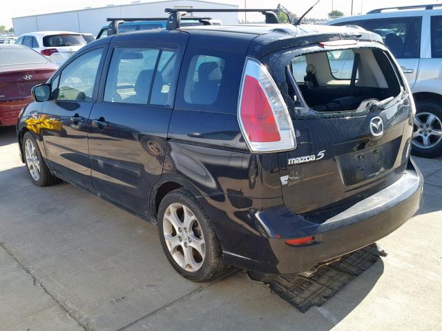 JM1CR29L190353355 - 2009 MAZDA 5 BLACK photo 3