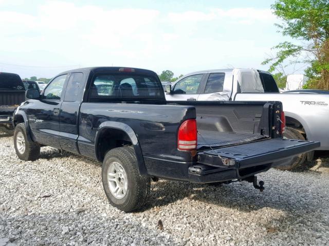 1B7GG22N51S149198 - 2001 DODGE DAKOTA BLACK photo 4