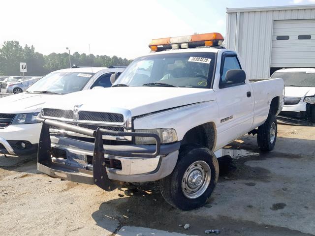 3B7KF26Z9XM587296 - 1999 DODGE RAM 2500 WHITE photo 2