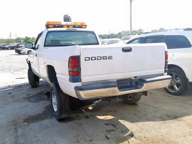 3B7KF26Z9XM587296 - 1999 DODGE RAM 2500 WHITE photo 3