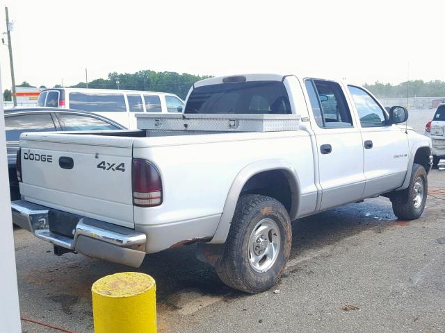 1B7HG2AZ0YS731504 - 2000 DODGE DAKOTA QUA WHITE photo 4