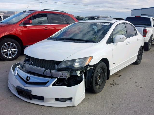 2HHFD5F77AH200089 - 2010 ACURA CSX TECHNO WHITE photo 2