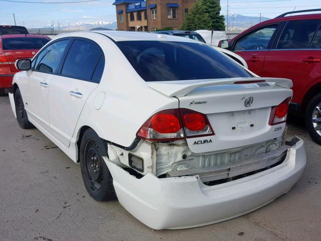 2HHFD5F77AH200089 - 2010 ACURA CSX TECHNO WHITE photo 3