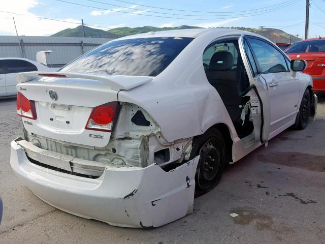 2HHFD5F77AH200089 - 2010 ACURA CSX TECHNO WHITE photo 4