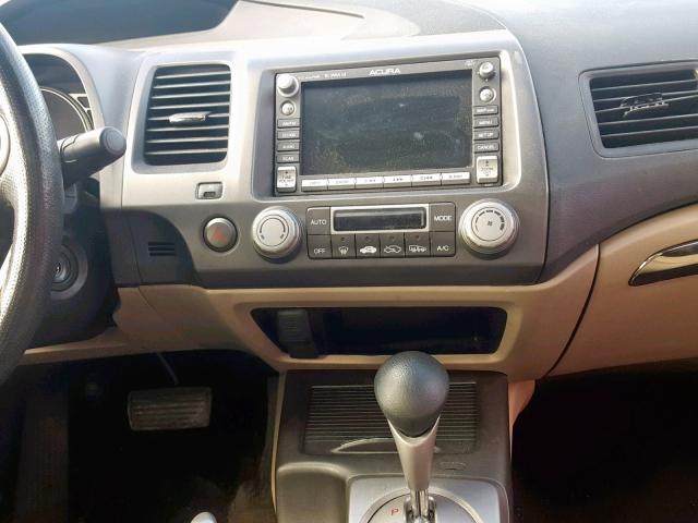 2HHFD5F77AH200089 - 2010 ACURA CSX TECHNO WHITE photo 9