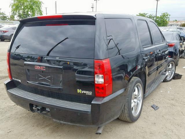 1GKFC13549R162743 - 2009 GMC YUKON HYBR BLACK photo 4