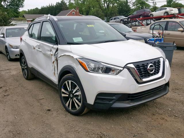 3N1CP5CU0KL497600 - 2019 NISSAN KICKS S WHITE photo 1