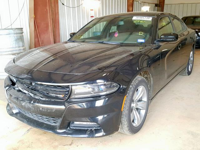 2C3CDXHG7HH522941 - 2017 DODGE CHARGER SX BLACK photo 2