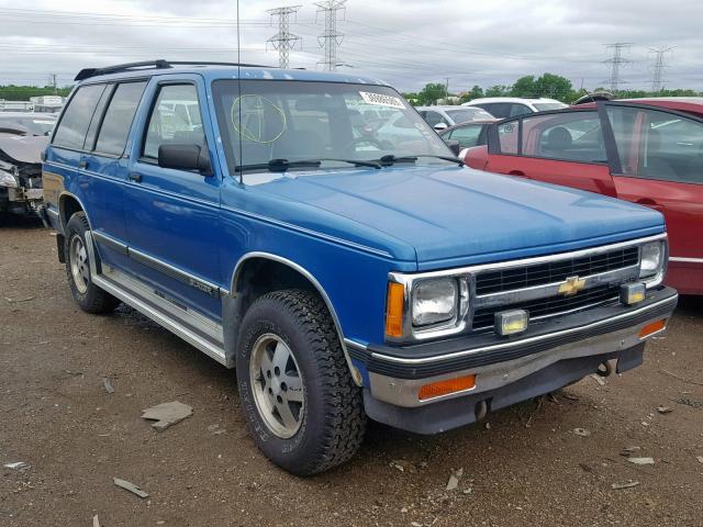 1GNDT13Z9M2275926 - 1991 CHEVROLET BLAZER S10 BLUE photo 1