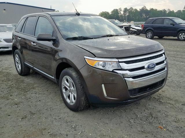 2FMDK3JC7BBB37066 - 2011 FORD EDGE SEL BROWN photo 1