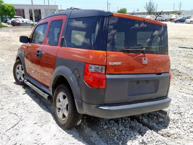 5J6YH18675L000622 - 2005 HONDA ELEMENT EX ORANGE photo 3