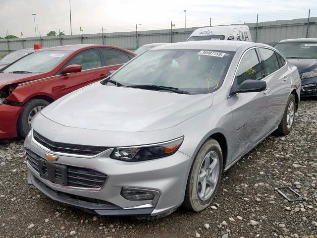 1G1ZB5STXHF288343 - 2017 CHEVROLET MALIBU LS WHITE photo 2