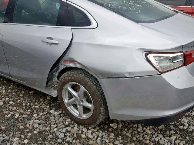 1G1ZB5STXHF288343 - 2017 CHEVROLET MALIBU LS WHITE photo 9