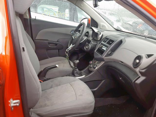 1G1JB6SH7C4122879 - 2012 CHEVROLET SONIC LS ORANGE photo 5