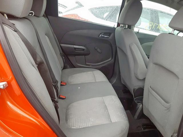 1G1JB6SH7C4122879 - 2012 CHEVROLET SONIC LS ORANGE photo 6