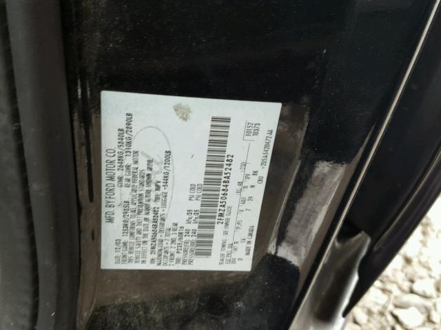 2FMZA50684BA52482 - 2004 FORD FREESTAR S BLACK photo 10