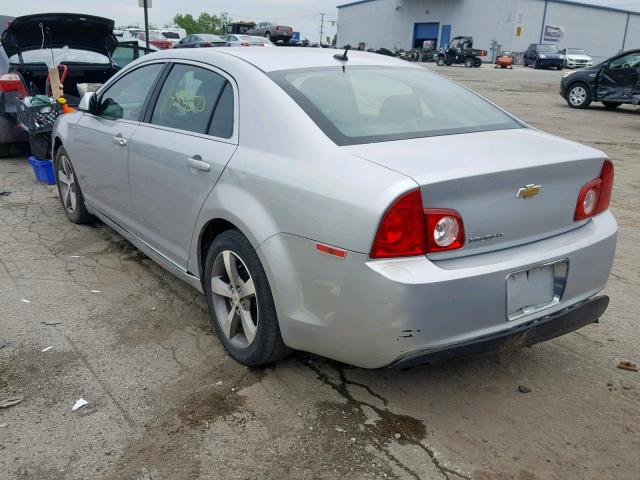 1G1ZC5E12BF172715 - 2011 CHEVROLET MALIBU 1LT SILVER photo 3
