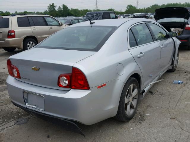 1G1ZC5E12BF172715 - 2011 CHEVROLET MALIBU 1LT SILVER photo 4