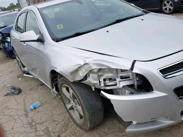 1G1ZC5E12BF172715 - 2011 CHEVROLET MALIBU 1LT SILVER photo 9