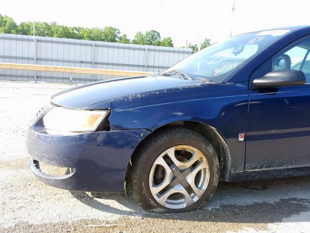 1G8AJ55F07Z158219 - 2007 SATURN ION LEVEL BLUE photo 9